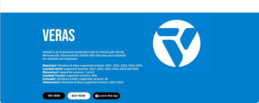 Veras as an AI tool for architecture rendering